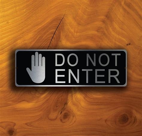 DO NOT ENTER Sign, Do Not Enter Sign, Door Signs, Do Not Enter Door ...