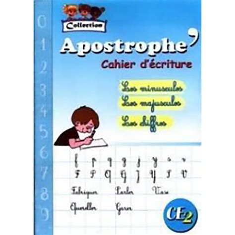 APOSTROPHE CE2 CAHIER D ECRITURE Dar Soulami Al Hadita