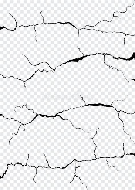Sistema De Diversas Grietas Ondulaciones Y Grietas Del Vector