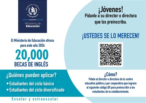 GUATEMALA BECAS DE INGLÉS DEL MINEDUC PARA ESTUDIANTES DEL CICLO