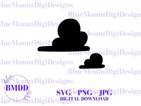 Cartoon Clouds Toy Clouds Svg Pair Of Clouds Svg Png Digital