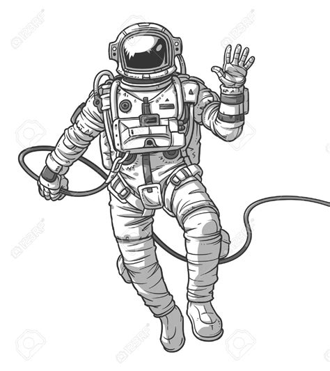 Astronaut Suit Drawing