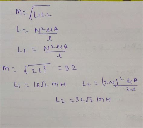 Two Magnetically Coupled Coils Have A Mutual Inductance Of Mh