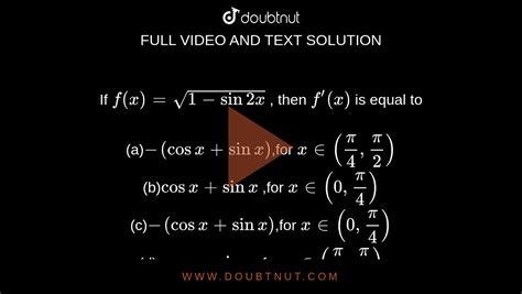 if f(x)=sinx + cosx for 0