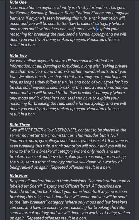 Server Rules