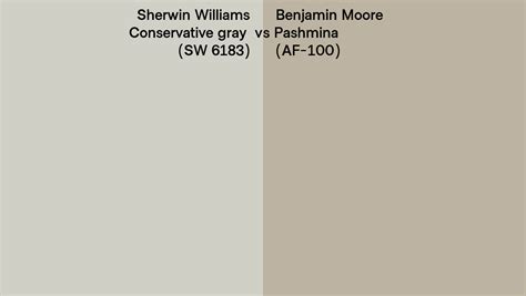 Sherwin Williams Conservative Gray SW 6183 Vs Benjamin Moore Pashmina