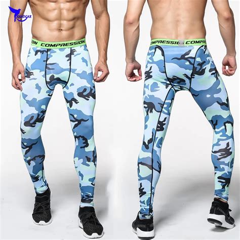 2018 Camouflage Skinny Sweatpants For Men Compression Pants Men Fashion Leggings Men Joggers