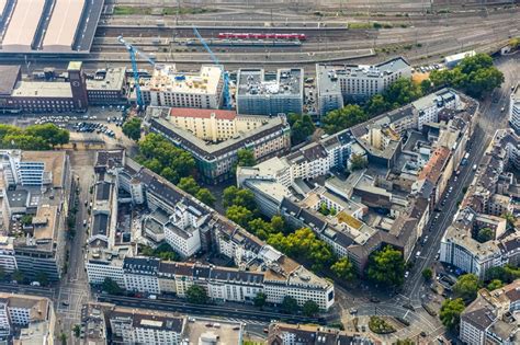 Düsseldorf aus der Vogelperspektive Baustelle zum Neubau der