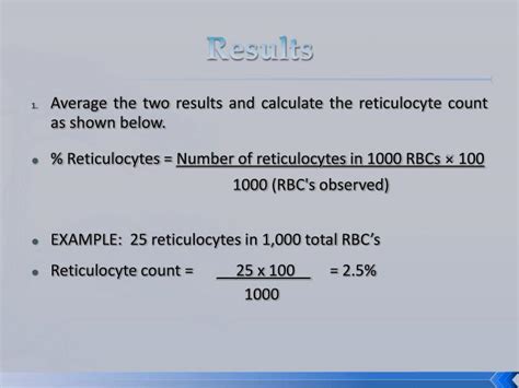 PPT - Reticulocyte Count PowerPoint Presentation - ID:2122765