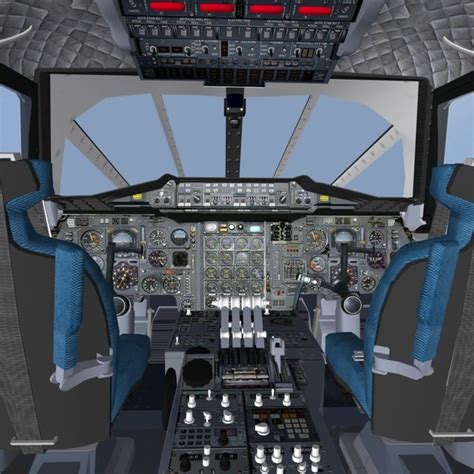 3d model interior concorde