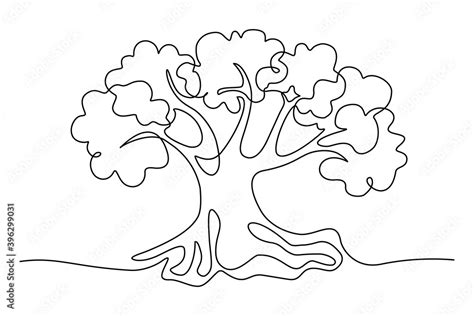 Tree Trunk Line Drawing