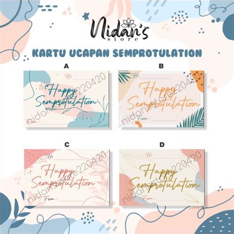 Jual Kartu Ucapan Semprotulation Kartu Ucapan Sempro Seminar