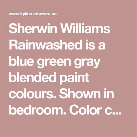 Sherwin Williams Rainwashed Is A Blue Green Gray Blended Paint Colours