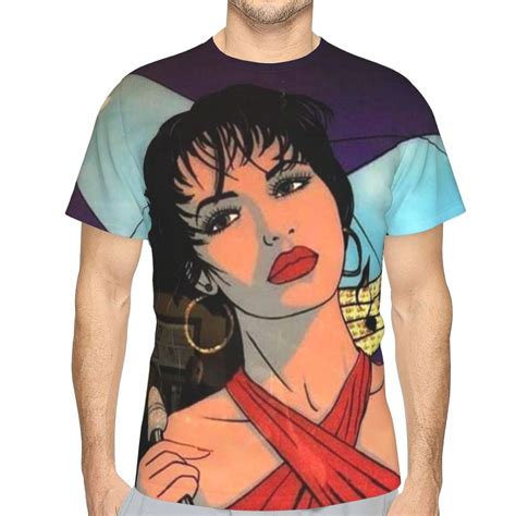 Selena Quintanilla Unisex D Pattern Printed Short Sleeve T Shirts