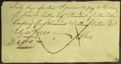 Sold Price Founding Father Aaron Burr Financial Doc Signed April 6 0114 10 00 Am Edt