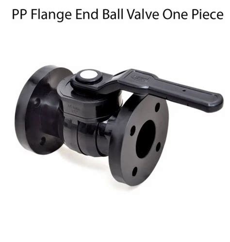 Material Upvc Pp Flange End Ball Valve One Piece End Connection