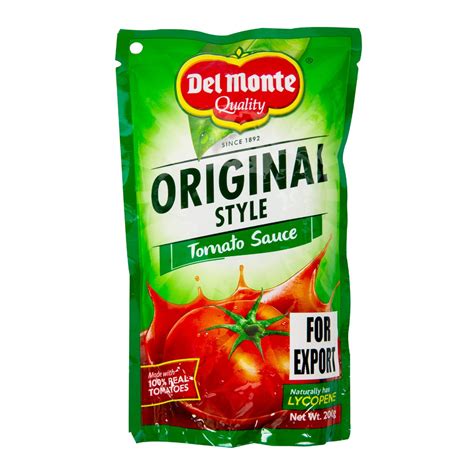 Del Monte Original Tomato Sauce Style 200 G Online At Best Price Sauces Lulu Uae