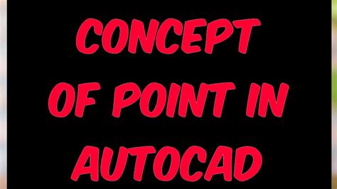 How To Use Point Command In Autocad Youtube