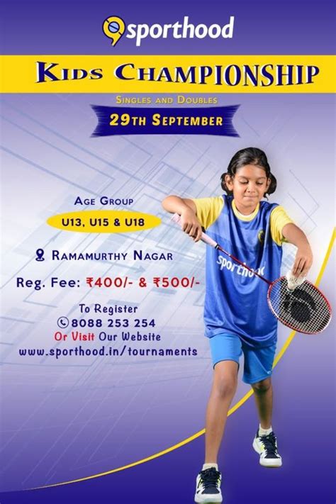 Sporthood Presents Kids Badminton Championship Blog Sporthood