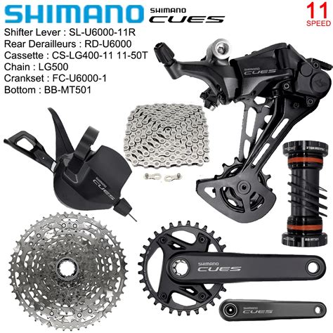 SHIMANO CUES 11 Speed Groupset For MTB Bike U6000 1X11 Speed