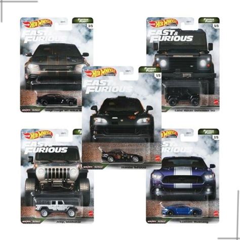 HOT WHEELS VELOZES E FURIOSOS Kit C Carrinhos FURIOUS FLEET Mattel Carrinho De Brinquedo