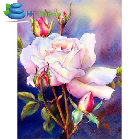 D Diamond Painting Rose Florals Full Diamond Embroidery Home Decor Diy