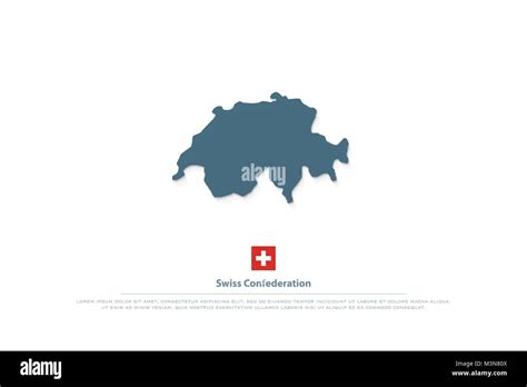 Swiss Country Map Stock Vector Images Alamy