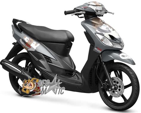 Jual Decal Full Body Stiker Yamaha Mio Sporty Smile Bare Bears Abu