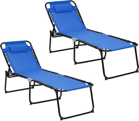 Gymax Lounge Chair Outdoor Cm Extra High Folding Chaise Lounge With