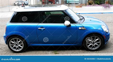 Small Blue Car Stock Image Image Of Subcompact Blue 44242083