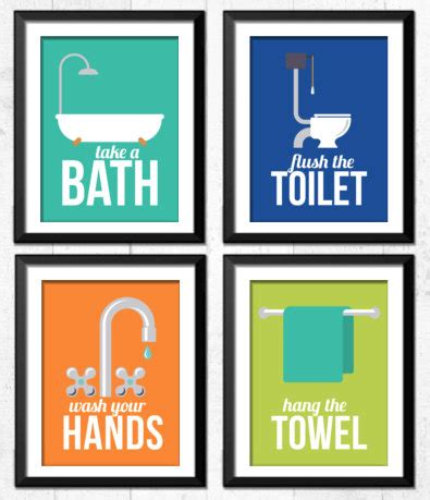 Funny Bathroom Prints Set Of Art Print Featured In Etsy Artofit