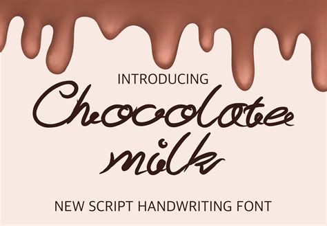 Chocolate Milk Font By Kisbyart · Creative Fabrica