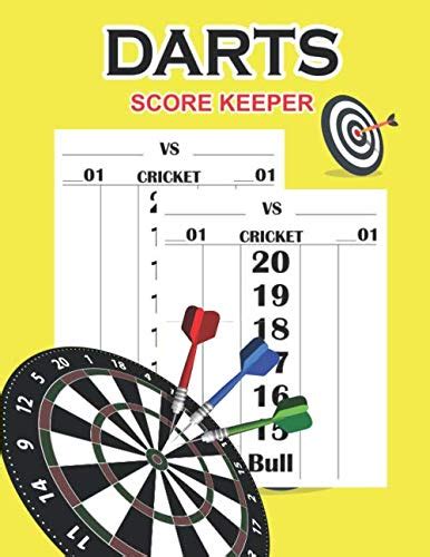 Dart Score Keeper 100 Darts Score Sheets Darts Game Dart Score Pad