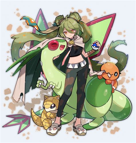 Hatsune Miku Flygon Trapinch Sandshrew And Ground Miku Pokemon And