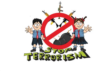 Detener Terrorismo Póster Vector Ilustración 19865224 Vector En Vecteezy