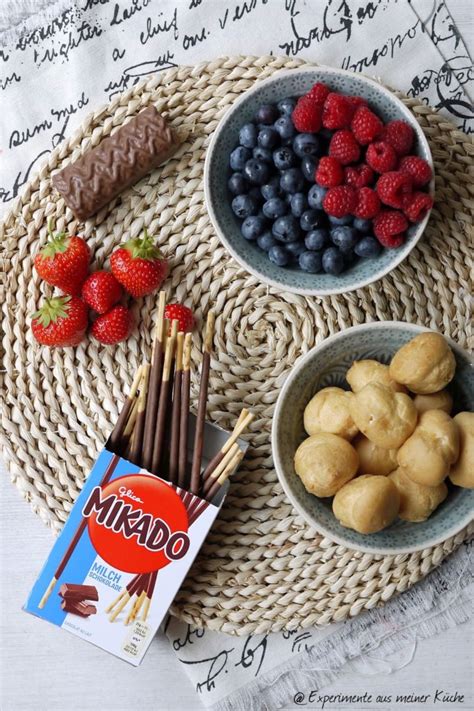 Obstspieße mit Mikado Experimente aus meiner Küche