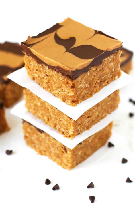 No Bake Chocolate Peanut Butter Cereal Bars Recipe Mom Loves Baking