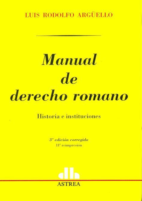 Manual de Derecho Romano Ediciones Técnicas Paraguayas