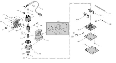 Porter Cable 340 Finishing Sander Model Schematic Parts Diagram