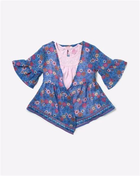 Buy Floral Print Shrug With Sleeveless Top Online At Best Prices In