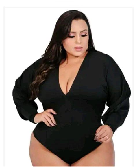 Body Plus Size Feminino Manga Longa Elo Produtos Especiais