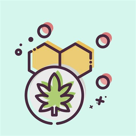 Icon Cannabol Content Related To Cannabis Symbol Mbe Style Simple