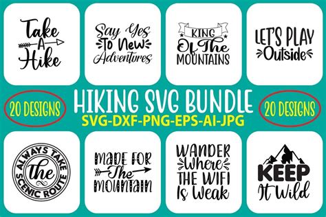 Hiking Svg Bundle Bundle · Creative Fabrica