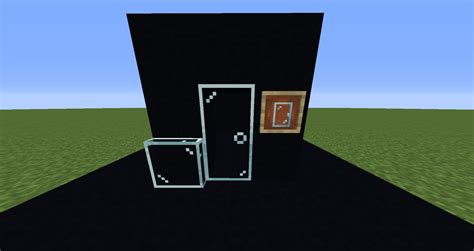 I Retextured The Acacia Door And Trap Door To A Glass Door And Trap Door Thoughts By The Way