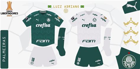 Design Futbol Kits Palmeiras 2020 Libertadores