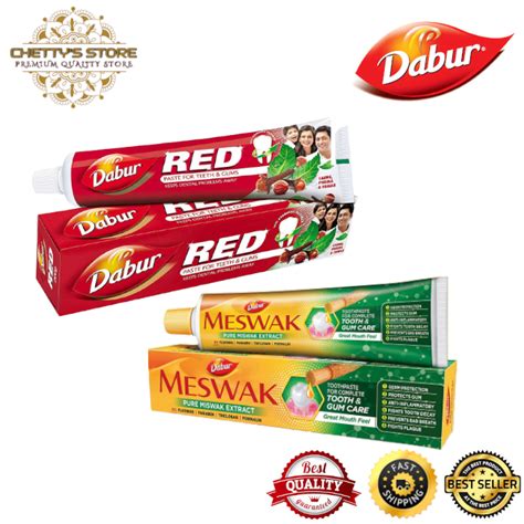 Imported India Dabur Ayurvedic Red Meswak Toothpaste G G G