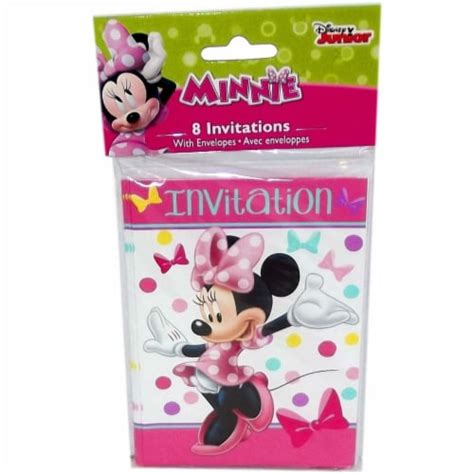 Minnie Mouse Invitations 8ct, 1 - Pick ‘n Save