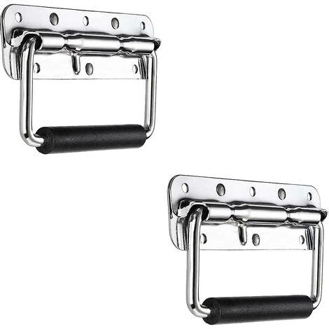 Folding Crate Handles Pieces Stainless Steel Pull Handle Spring