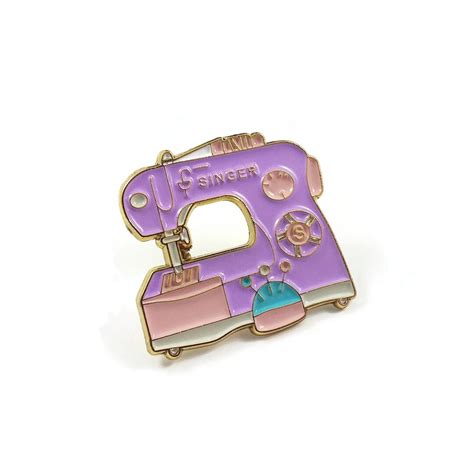 Sewing Machine Enamel Pin Sew Lover Brooch Cute T For Her Etsy