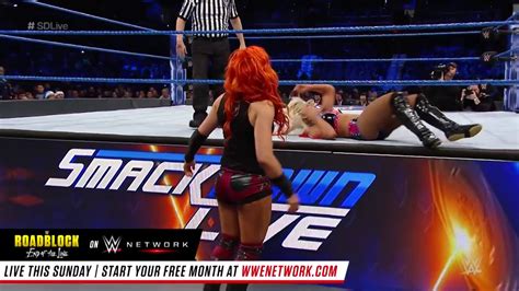 Becky Lynch Vs Alexa Bliss Smackdown Womens Championship Match